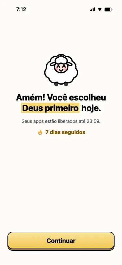 Depois do amém: apps liberados e 7 dias seguidos de oração